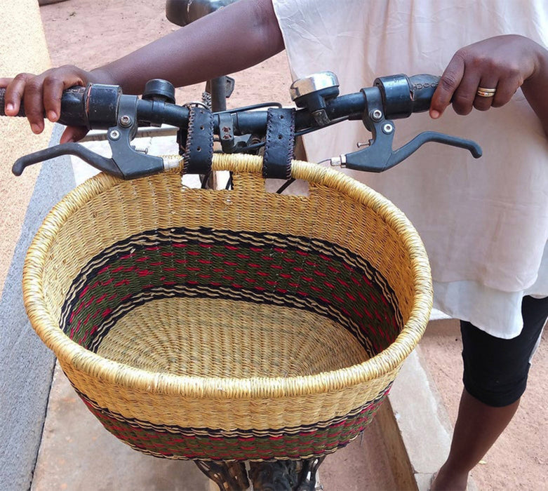 AfricanheritageGH Handwoven Bicycle Basket