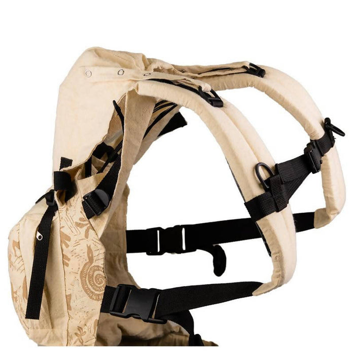 African Baby Carrier Hemp Animal Print Deluxe (Carrier includes all accessories. carry bag, detachable moonbag)