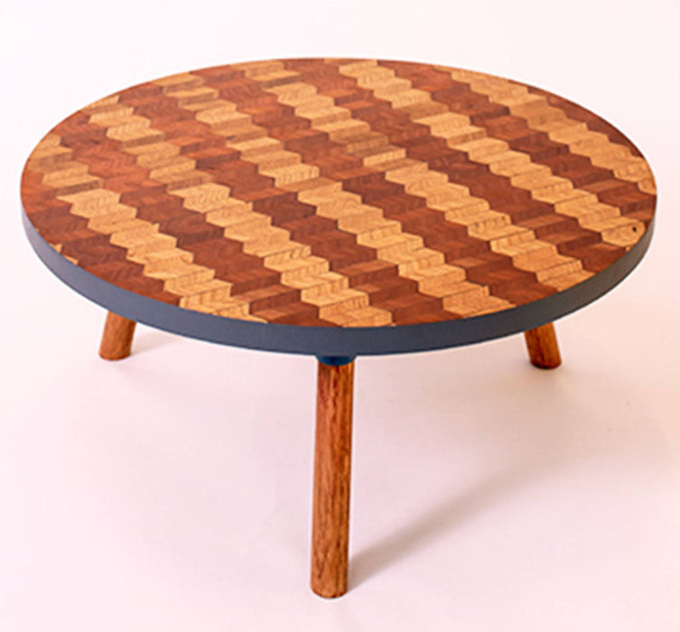 Kaowa Design Wooden Mosaic Table, Steps 60